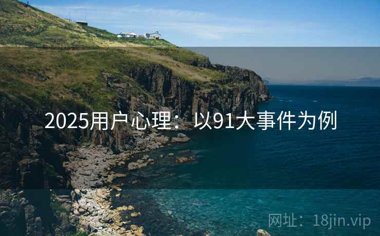 2025用户心理：以91大事件为例  第2张