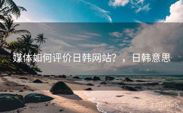 媒体如何评价日韩网站？，日韩意思  第2张