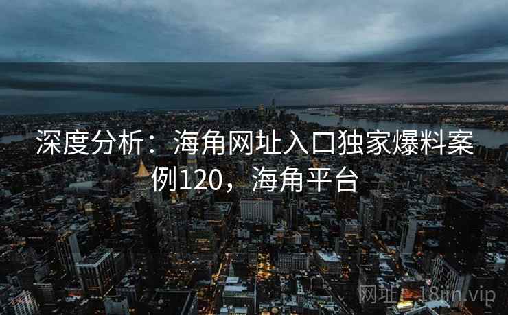 深度分析：海角网址入口独家爆料案例120，海角平台  第2张