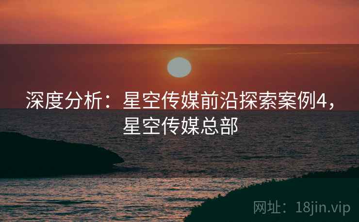 深度分析：星空传媒前沿探索案例4，星空传媒总部  第2张