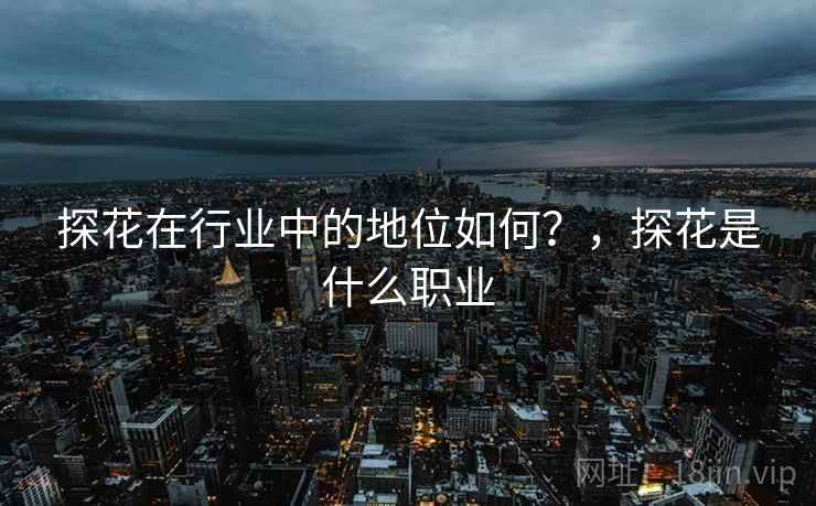 探花在行业中的地位如何？，探花是什么职业  第2张