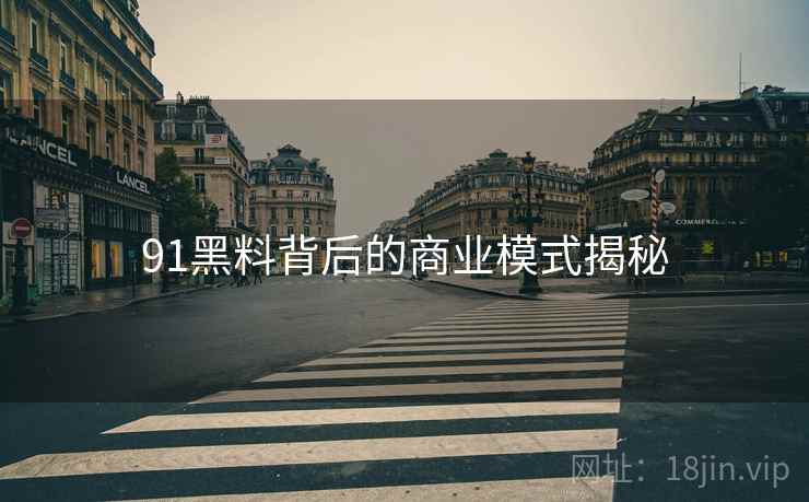 91黑料背后的商业模式揭秘  第1张
