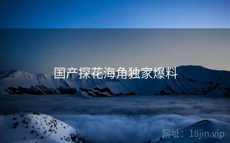 国产探花海角独家爆料  第2张