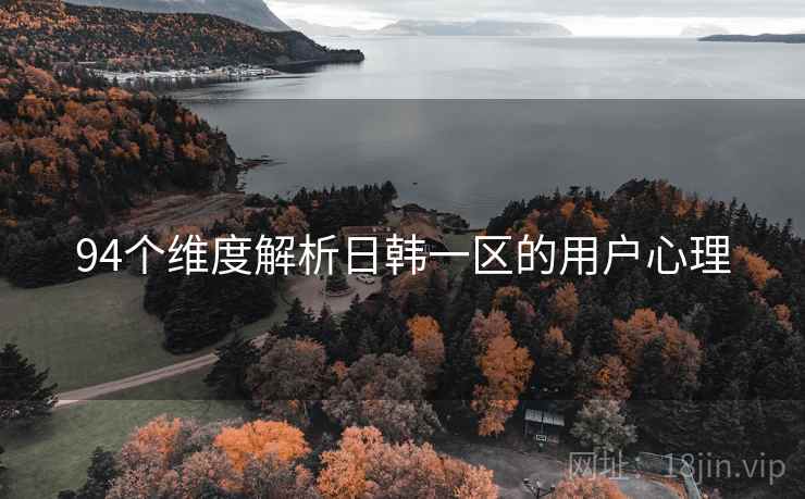 94个维度解析日韩一区的用户心理  第1张
