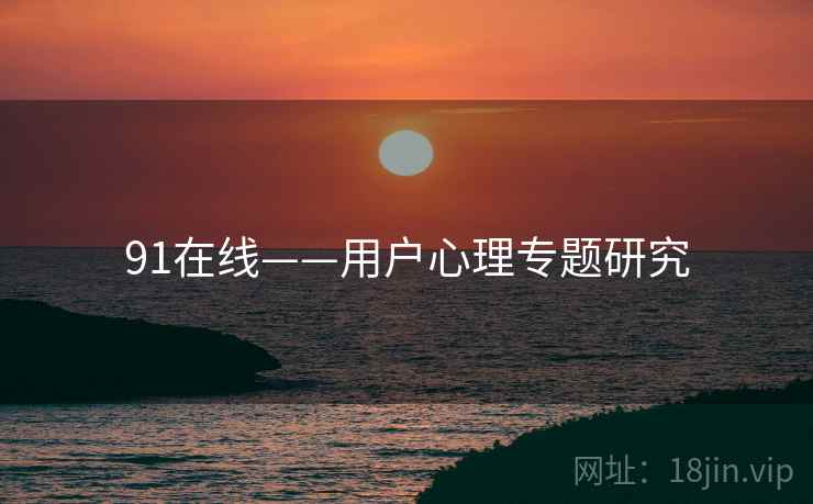 91在线——用户心理专题研究  第2张