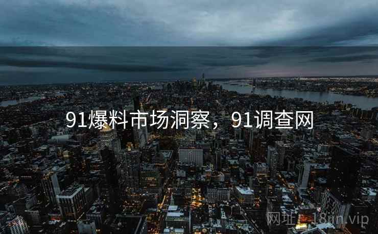 91爆料市场洞察，91调查网  第2张